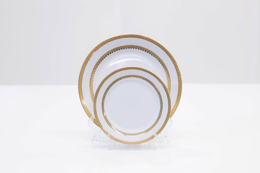 Thick Gold Rim German Plates