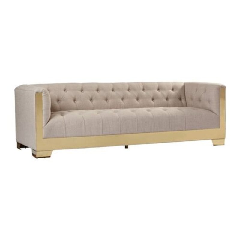 Amalfi Gold And Beige Sofa