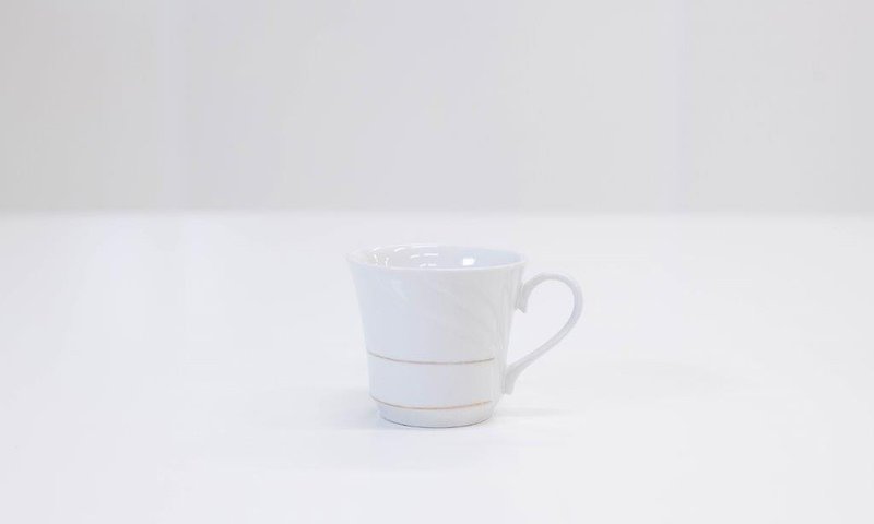 Coffee Cup Gold Trim