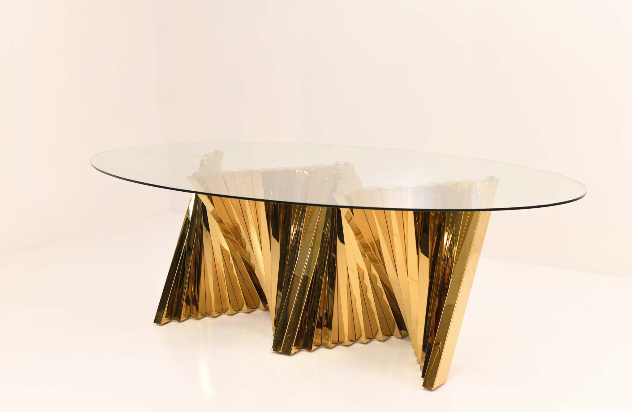 Gold Kryptonite Oval Clear Top OT