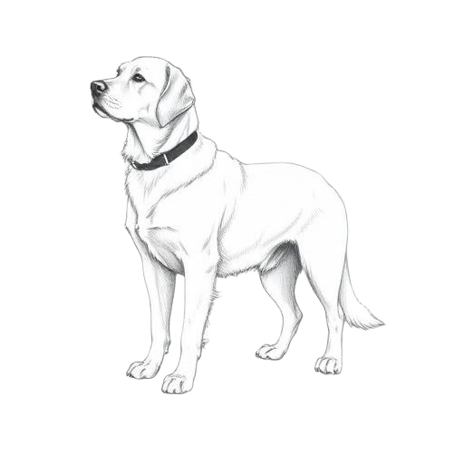 Large hund illustration