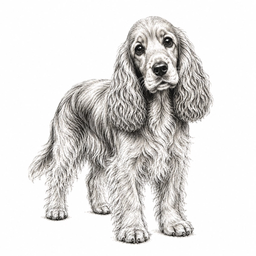 Medium hund illustration