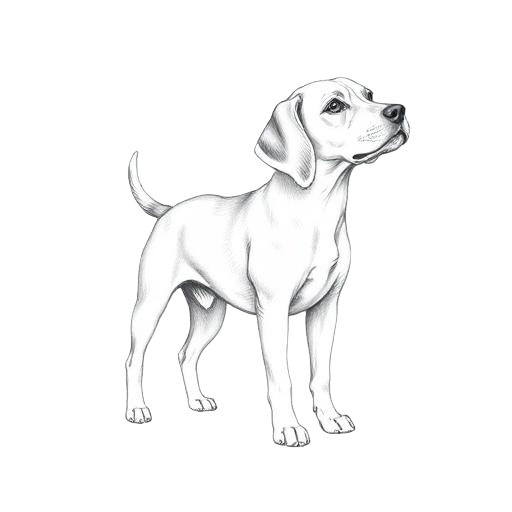 Medium hund illustration