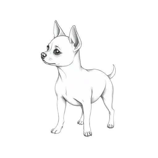 Mini hund illustration