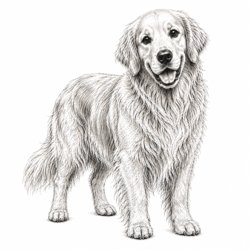 Large hund illustration