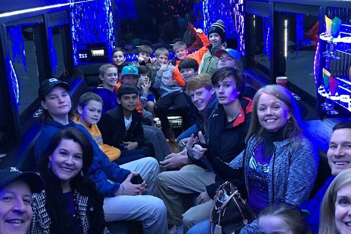 Private Strip Party Bus: Champagne Toast & Welcome Sign — photo 4