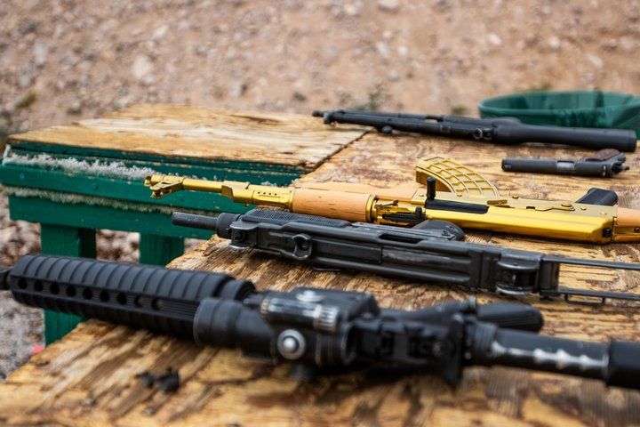 3-Hour Desert Machine Gun Shooting with Strip Pickup — photo 3