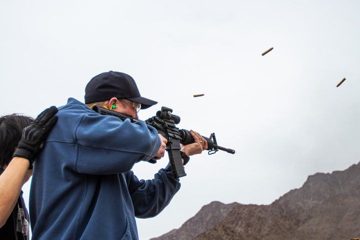 3-Hour Desert Machine Gun Shooting with Strip Pickup — photo 1