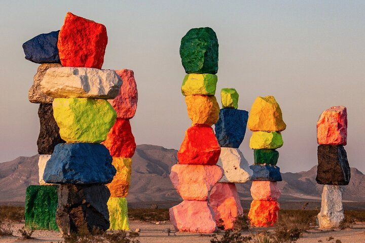 Seven Magic Mountains Las Vegas Sign Desert Tour — photo 1