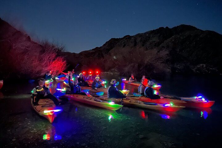 Moonlight Kayak with Neon Lights Colorado River Vegas — photo 1