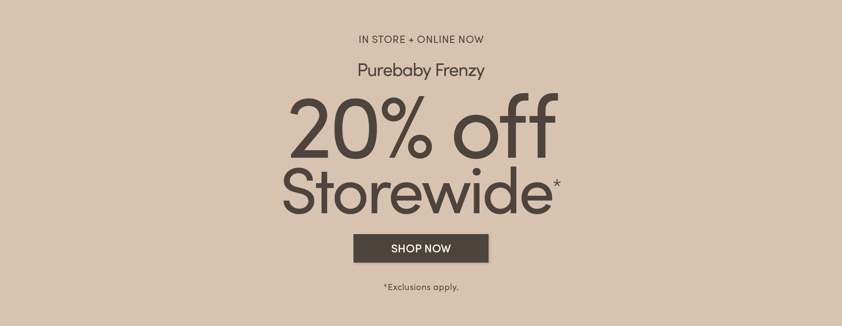 20% off Storewide - Purebaby