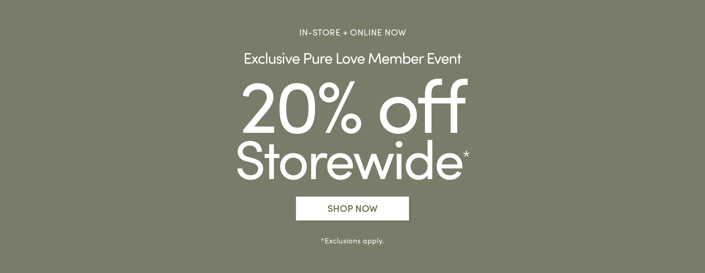 Pure Love Members 20% Off Storewide - Purebaby