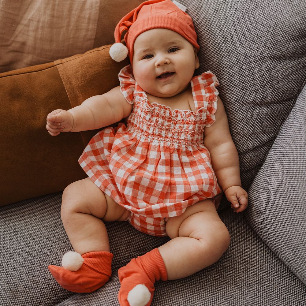 Gingham 2025 baby clothes