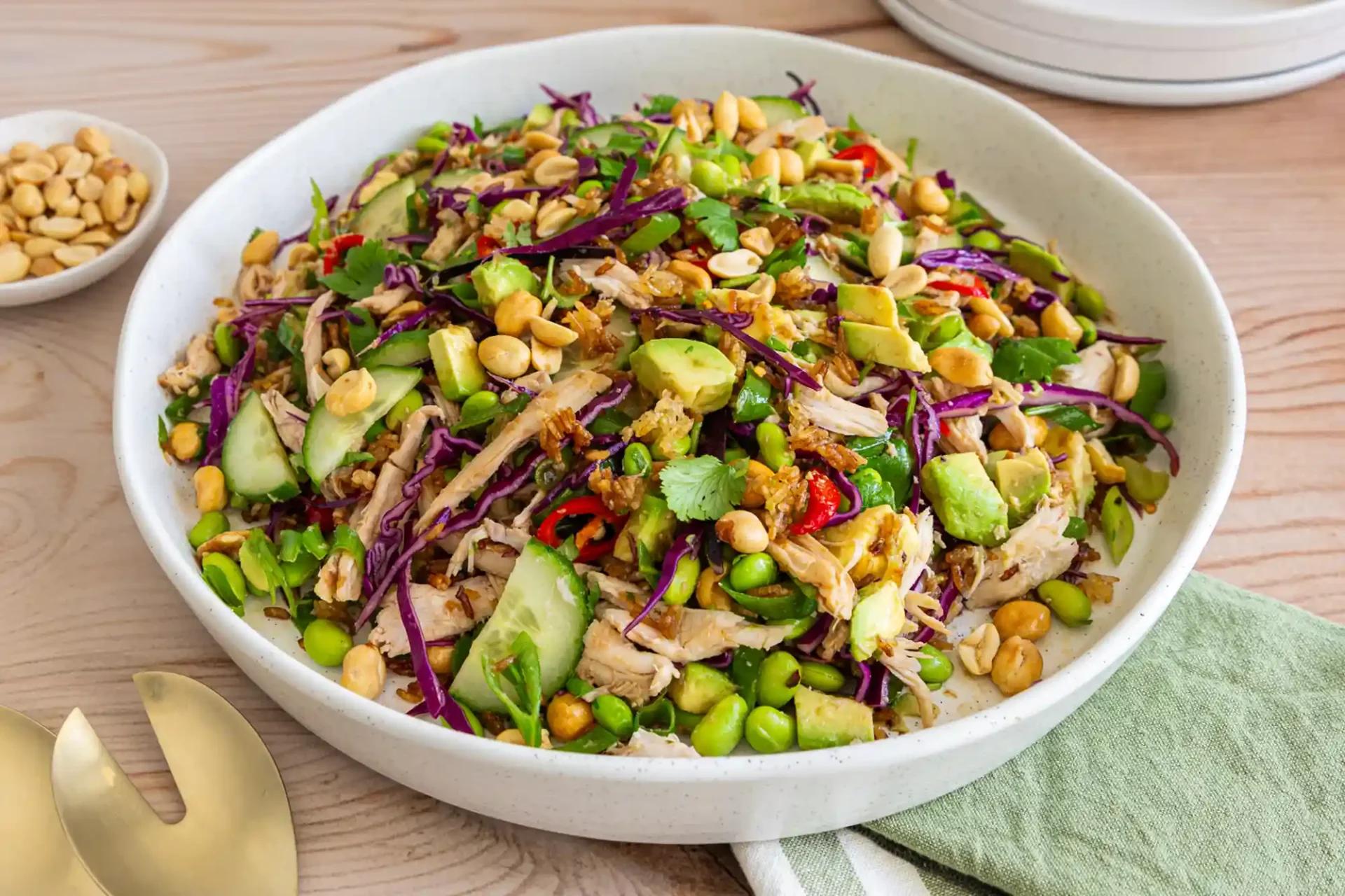 Crispy Chicken and Rice Salad