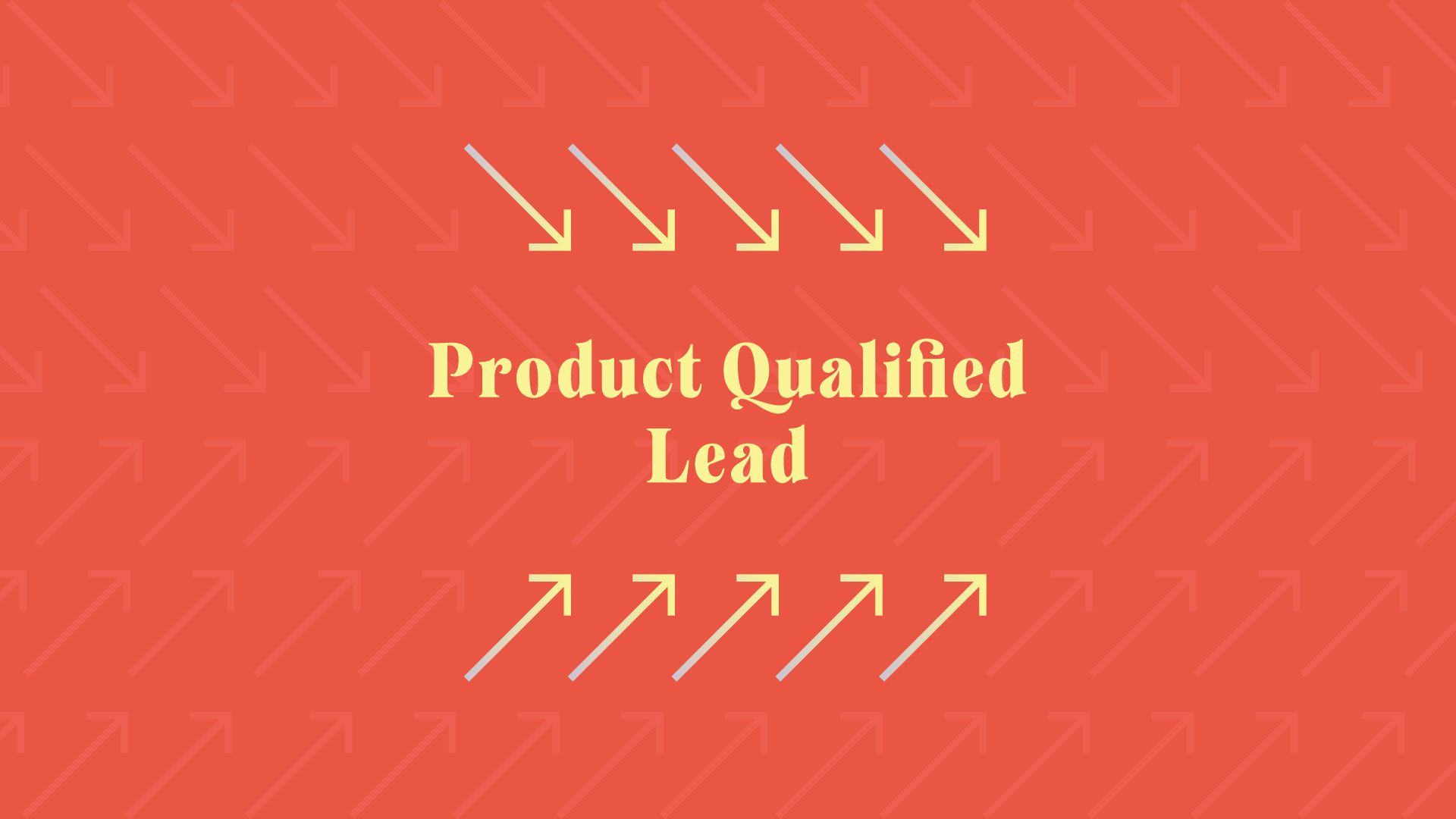 product qualified lead red cover image with yellow arrows