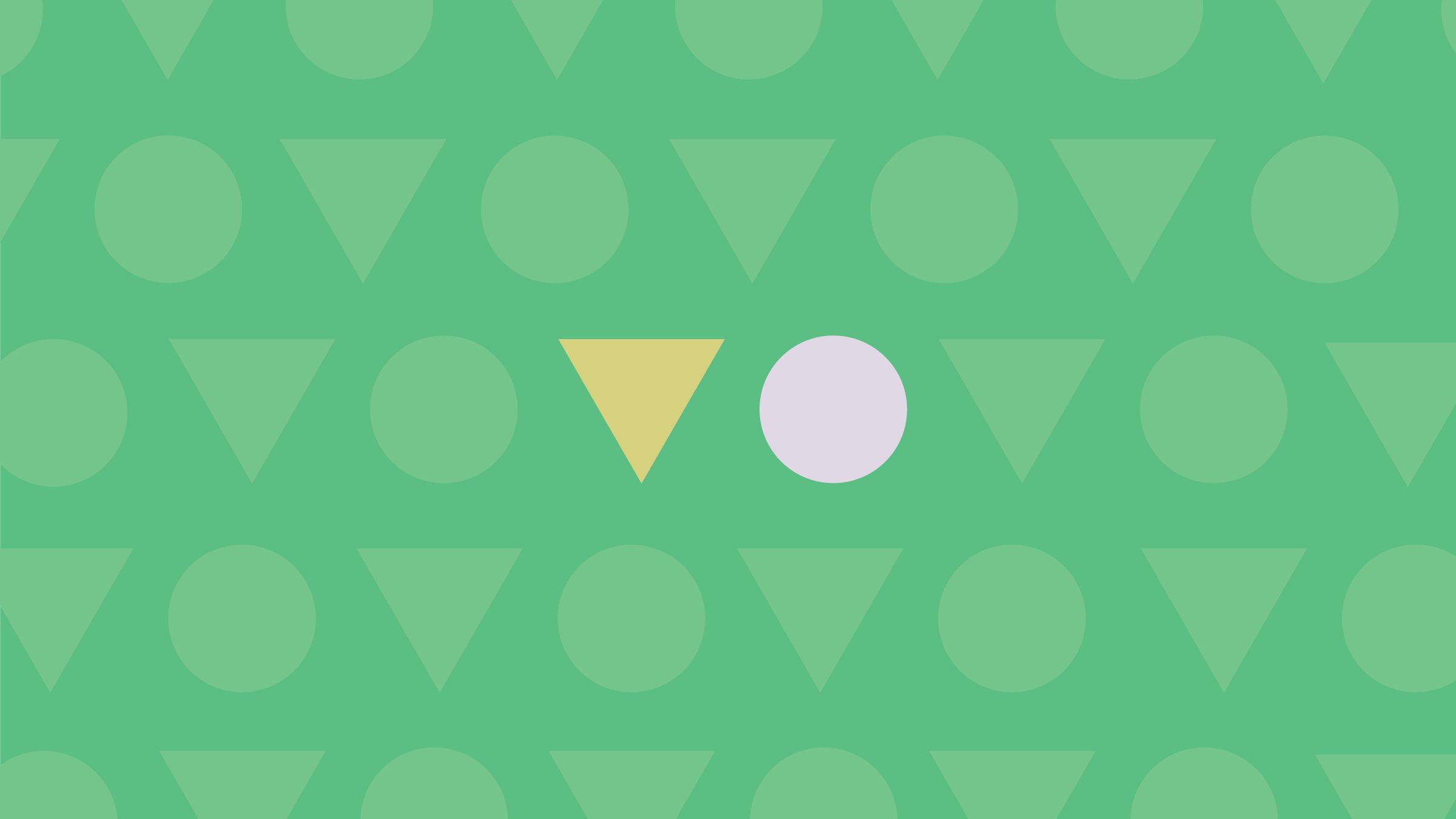 Cover image with green background and yellow triangle next to white circle