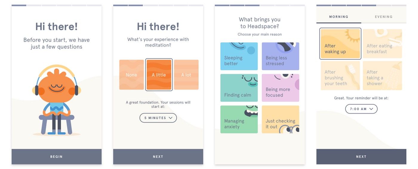 headspace onboarding process