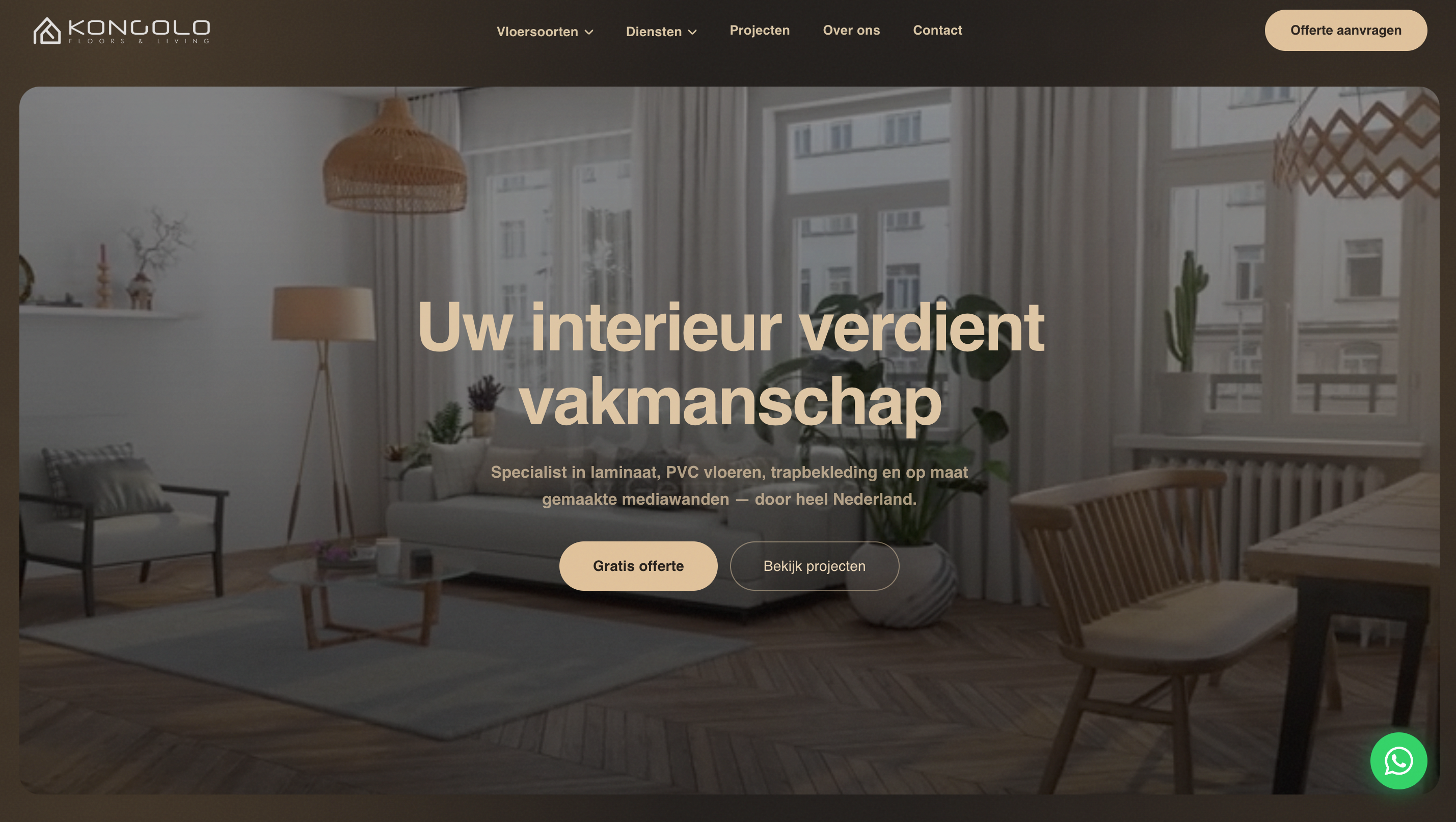 Kongolo Interiors — Luxe Website op Maat