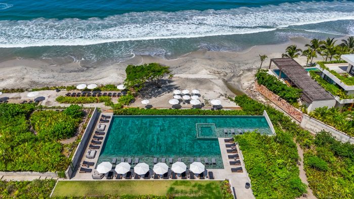 Aerial view of Naya Residences and beach, Punta de Mita