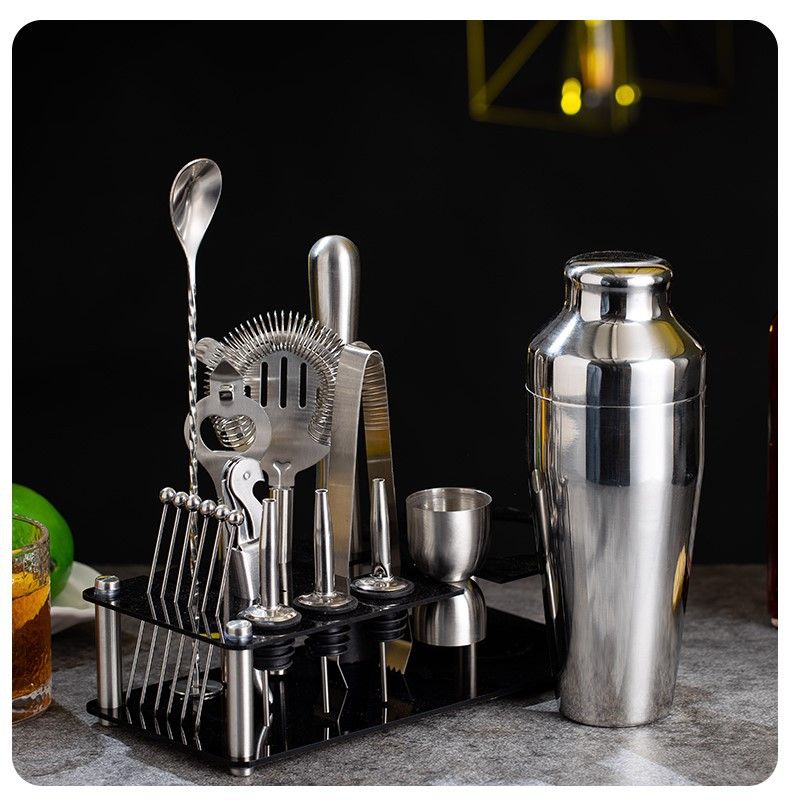 Black Display Stand Cocktail Set