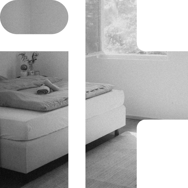 Ein Bungalow als Buchstaben I und T