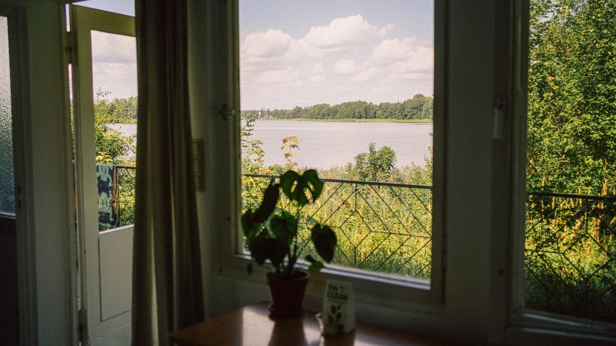 Blick auf den See aus dem Bungalow