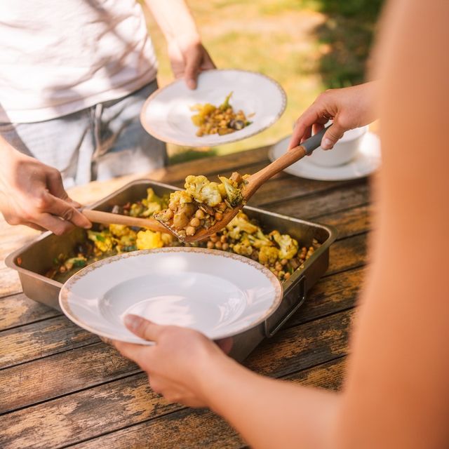 Frische vegetarische Verpflegung