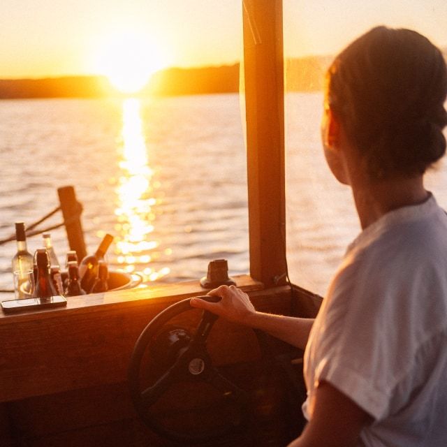 Sonnenuntergang auf dem Teupitzer See