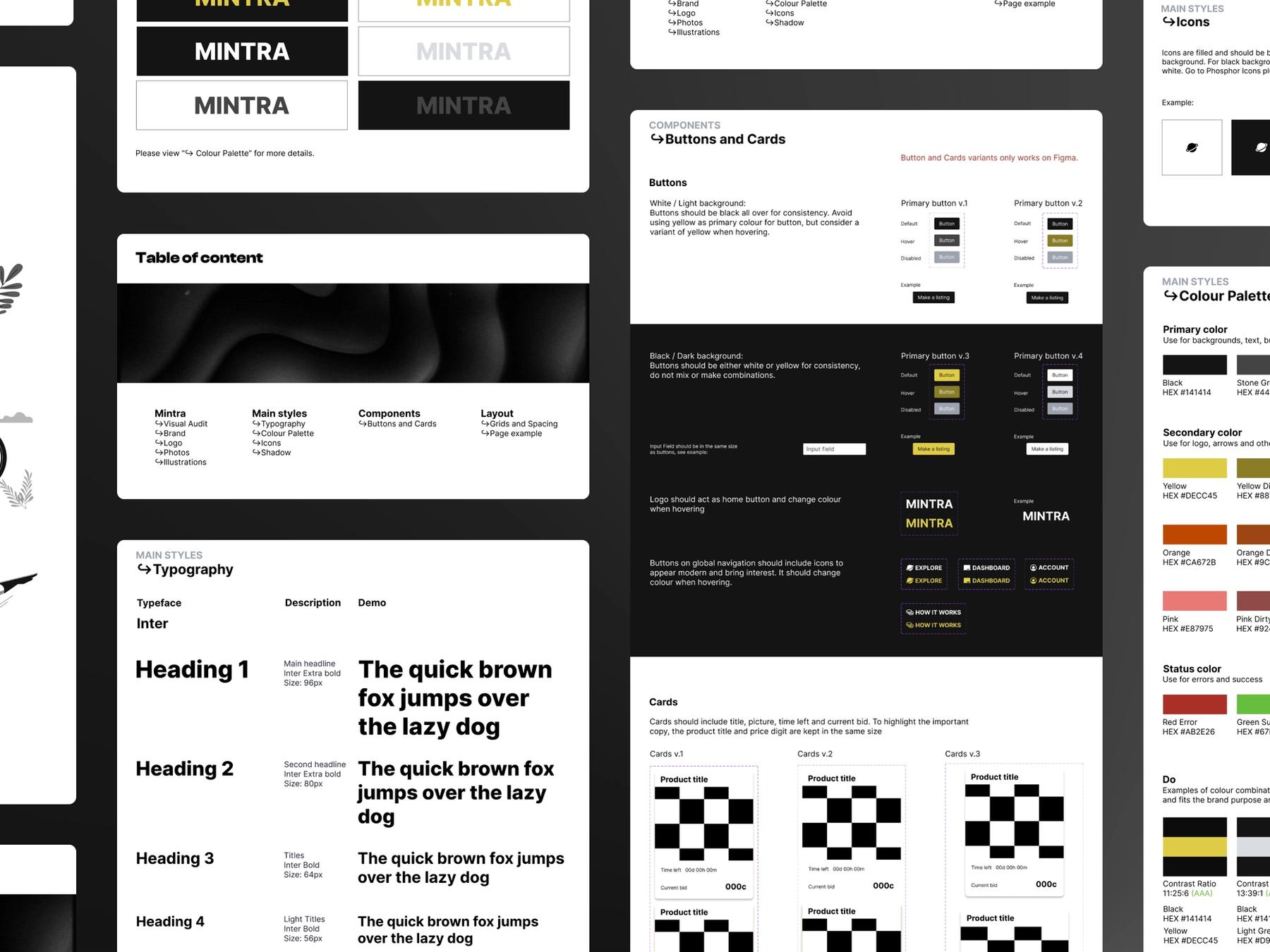 Design system for Mintra