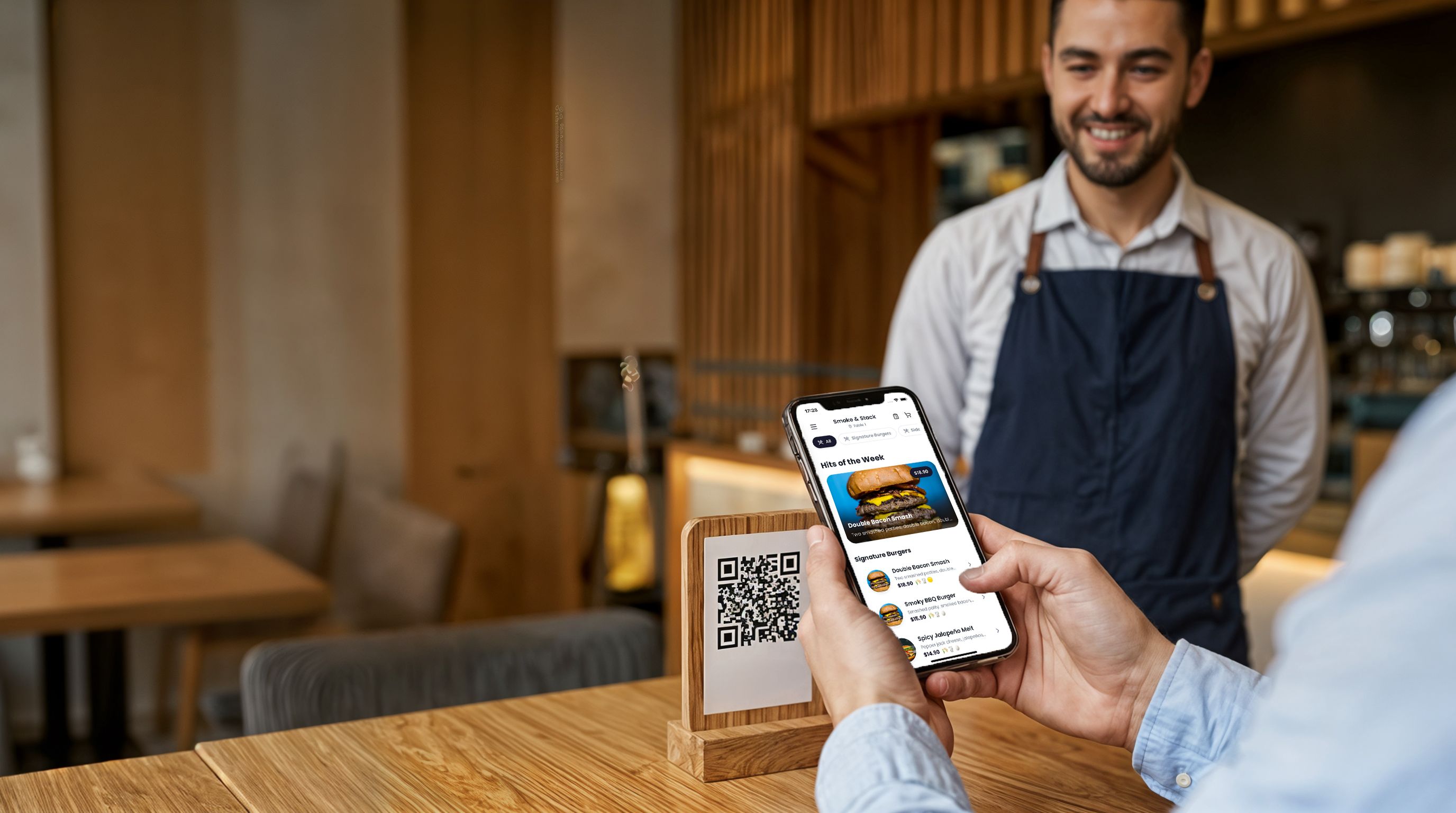 Guests order without waiting