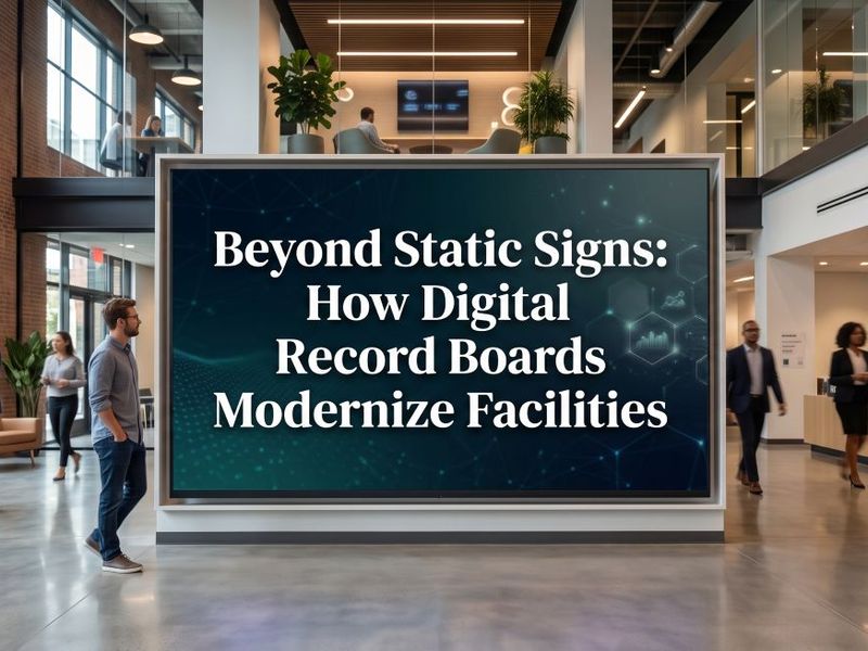 Beyond Static Signs: How Digital Record Boards Modernize Facilities
