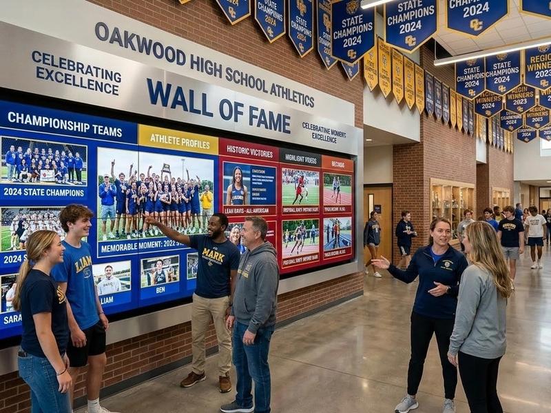 Celebrating Athletic Excellence with a Digital Wall of Fame