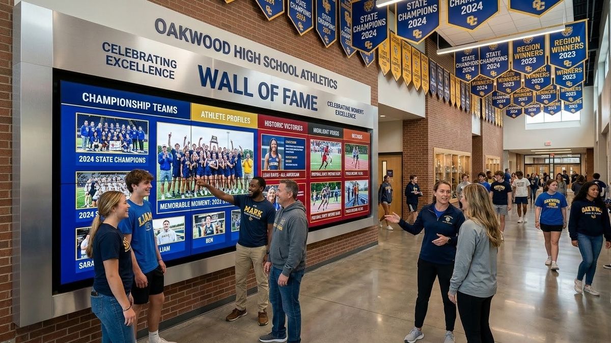Celebrating Athletic Excellence with a Digital Wall of Fame