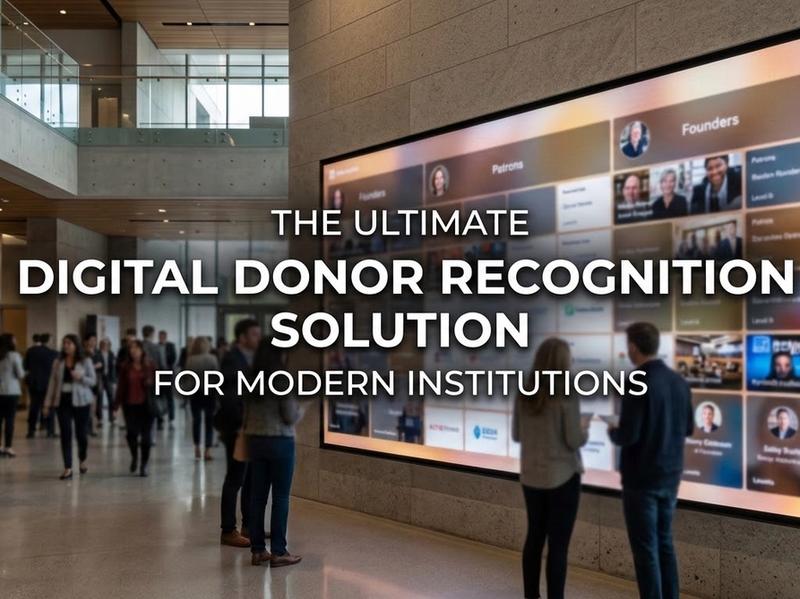 The Ultimate Digital Donor Recognition Solution for Modern Institutions