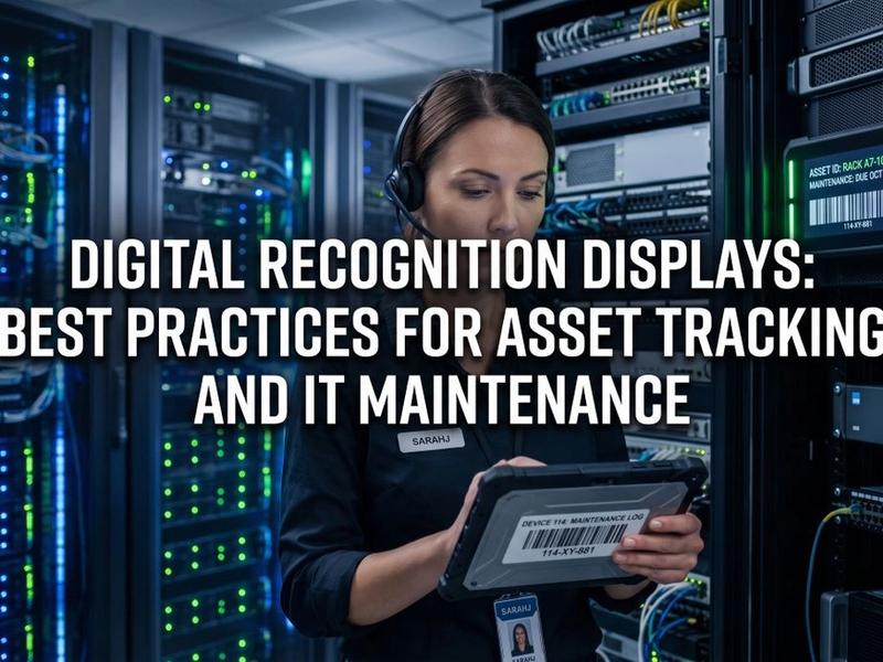 Digital Recognition Displays: Best Practices for Asset Tracking and IT Maintenance