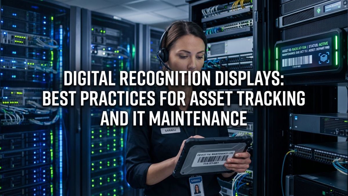 Digital Recognition Displays: Best Practices for Asset Tracking and IT Maintenance