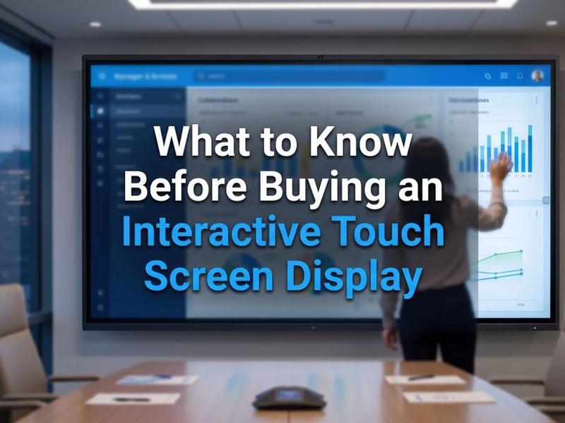 What to Know Before Buying an Interactive Touch Screen Display