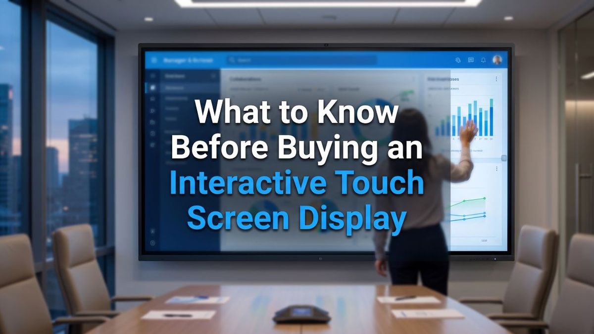What to Know Before Buying an Interactive Touch Screen Display