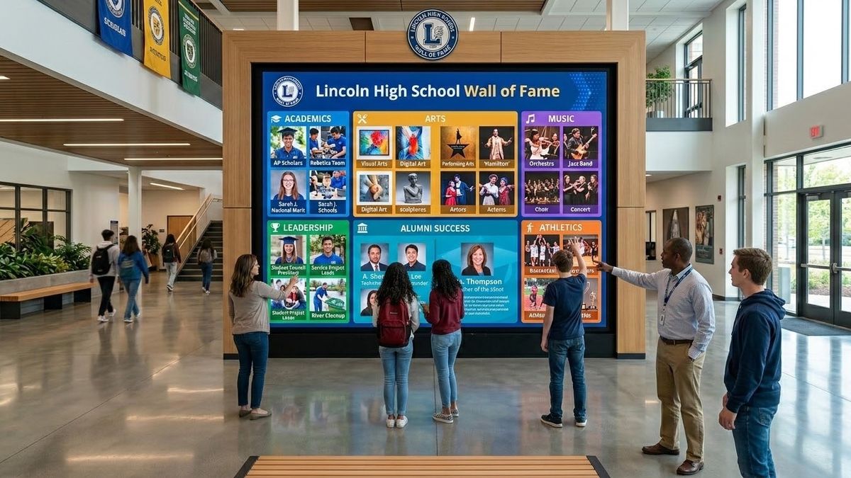 Beyond Athletics: Celebrating Every Student's Success With a Digital Wall of Fame