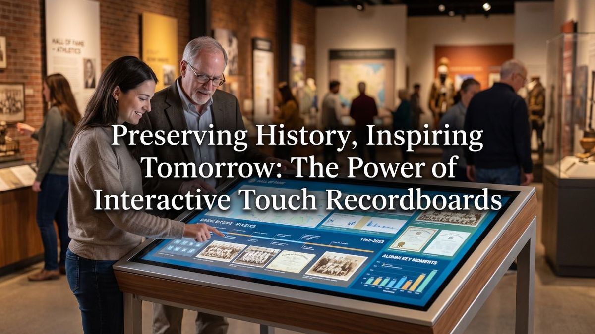 Preserving History, Inspiring Tomorrow: The Power of Interactive Touch Recordboards