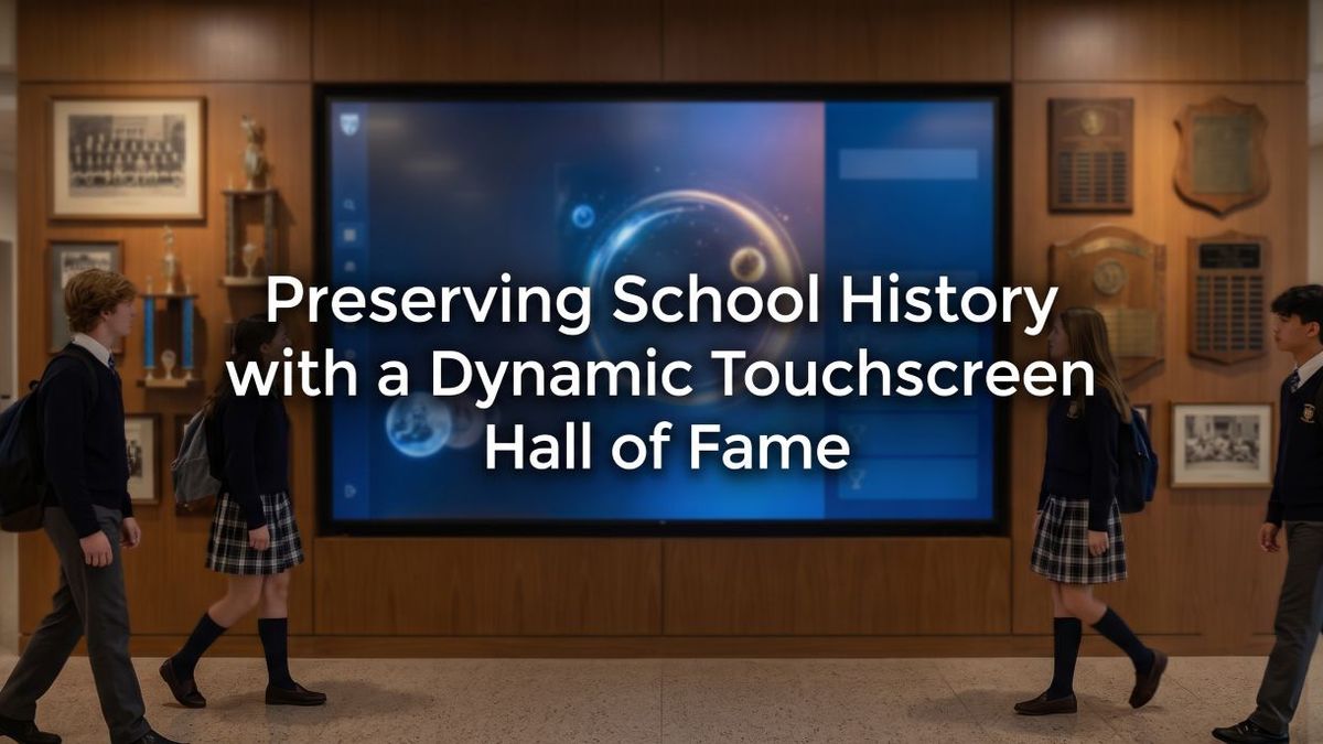 Preserving School History with a Dynamic Touchscreen Hall of Fame