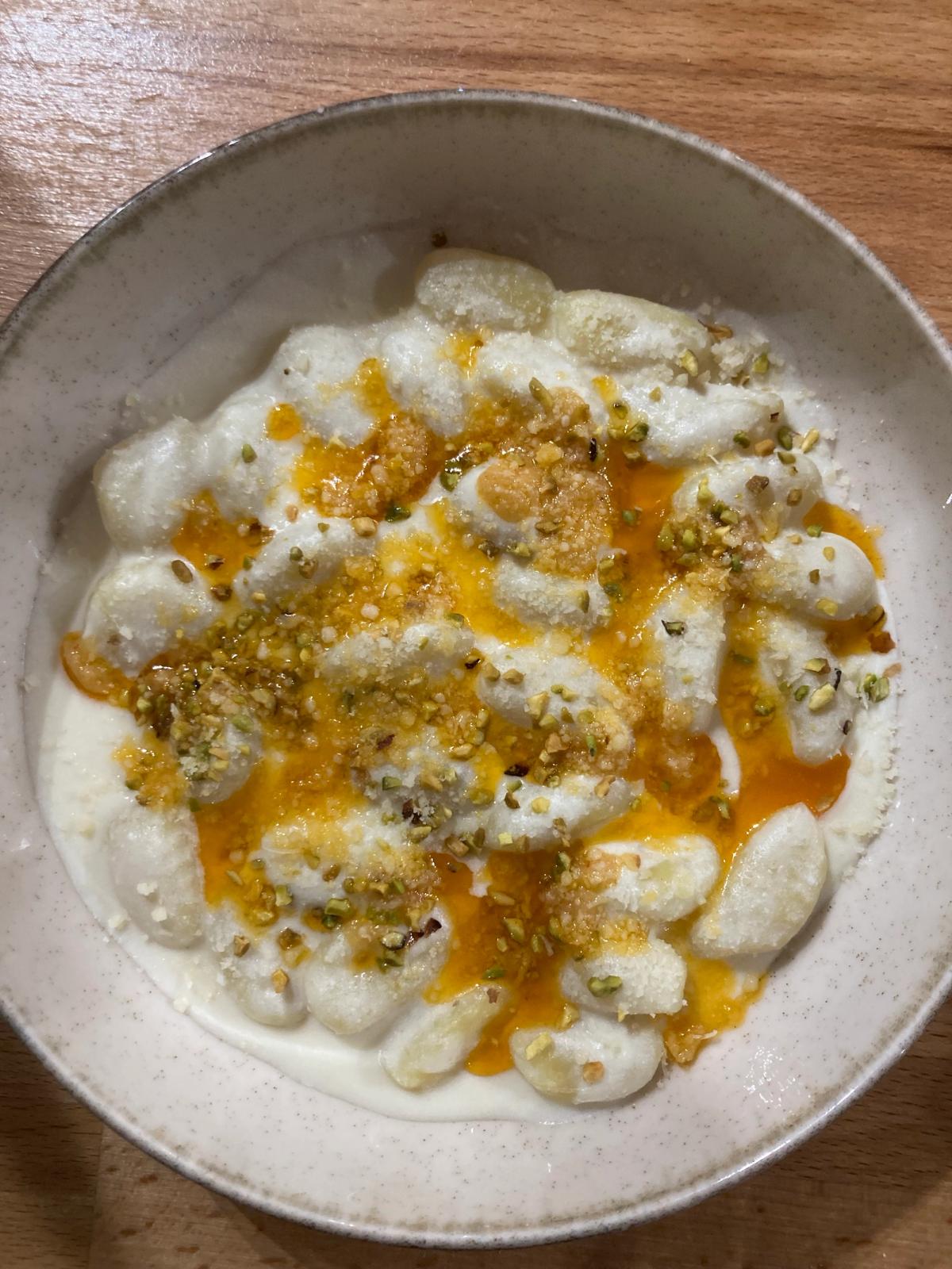 Gnocchis, ricotta et citron confit-harissa
