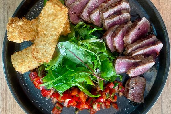 Carne de sol, frites de tapioca