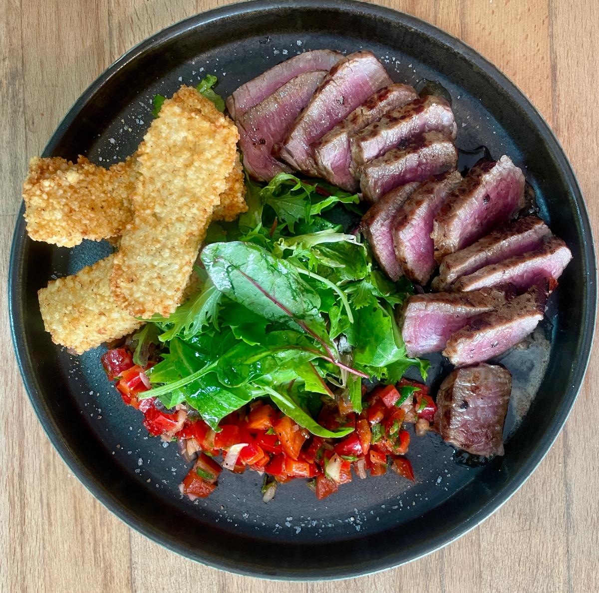Carne de sol, frites de tapioca