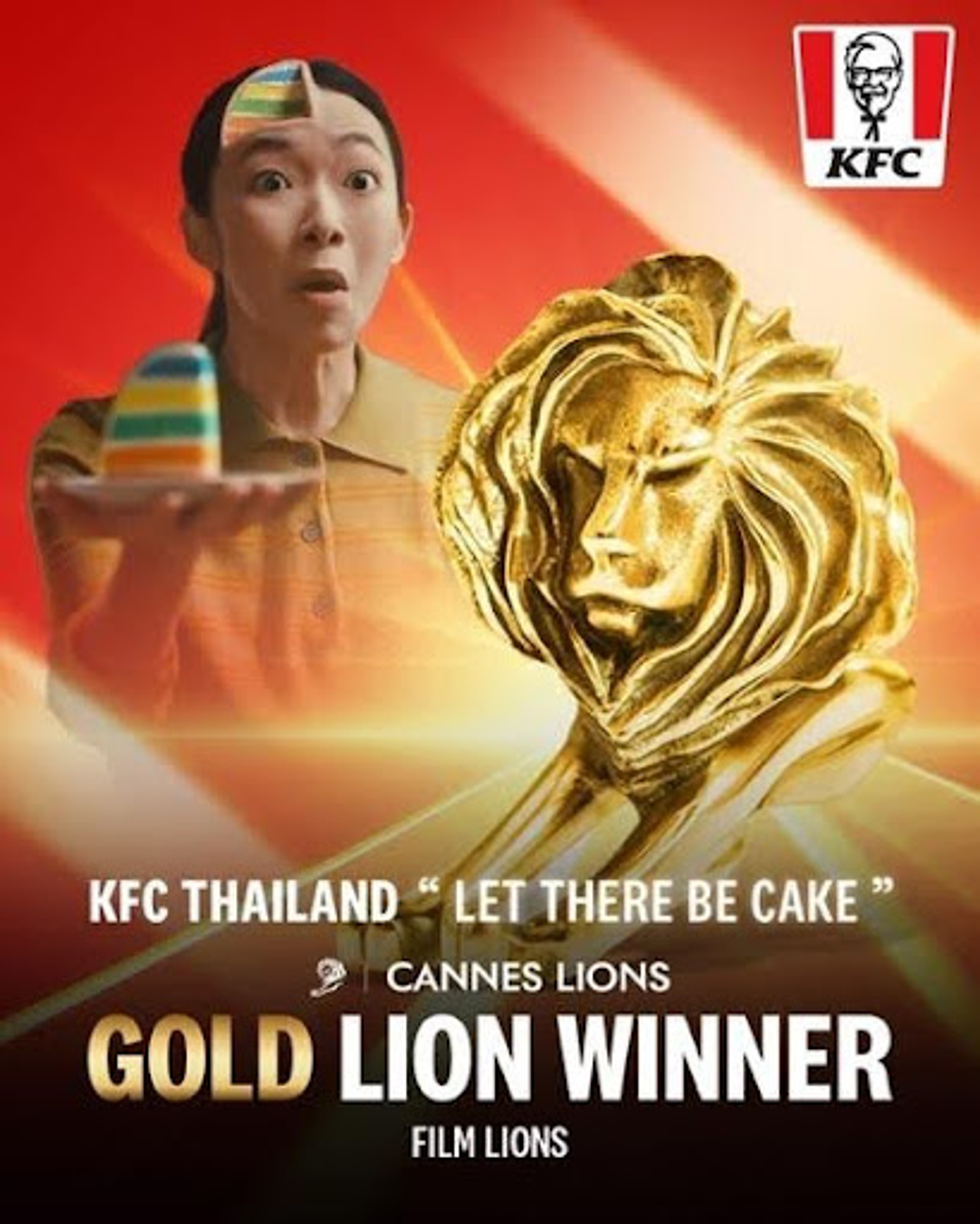 KFC Thailand Wins Historic Gold in Film at Cannes Lions 2025 for ‘Let There Be Cake’