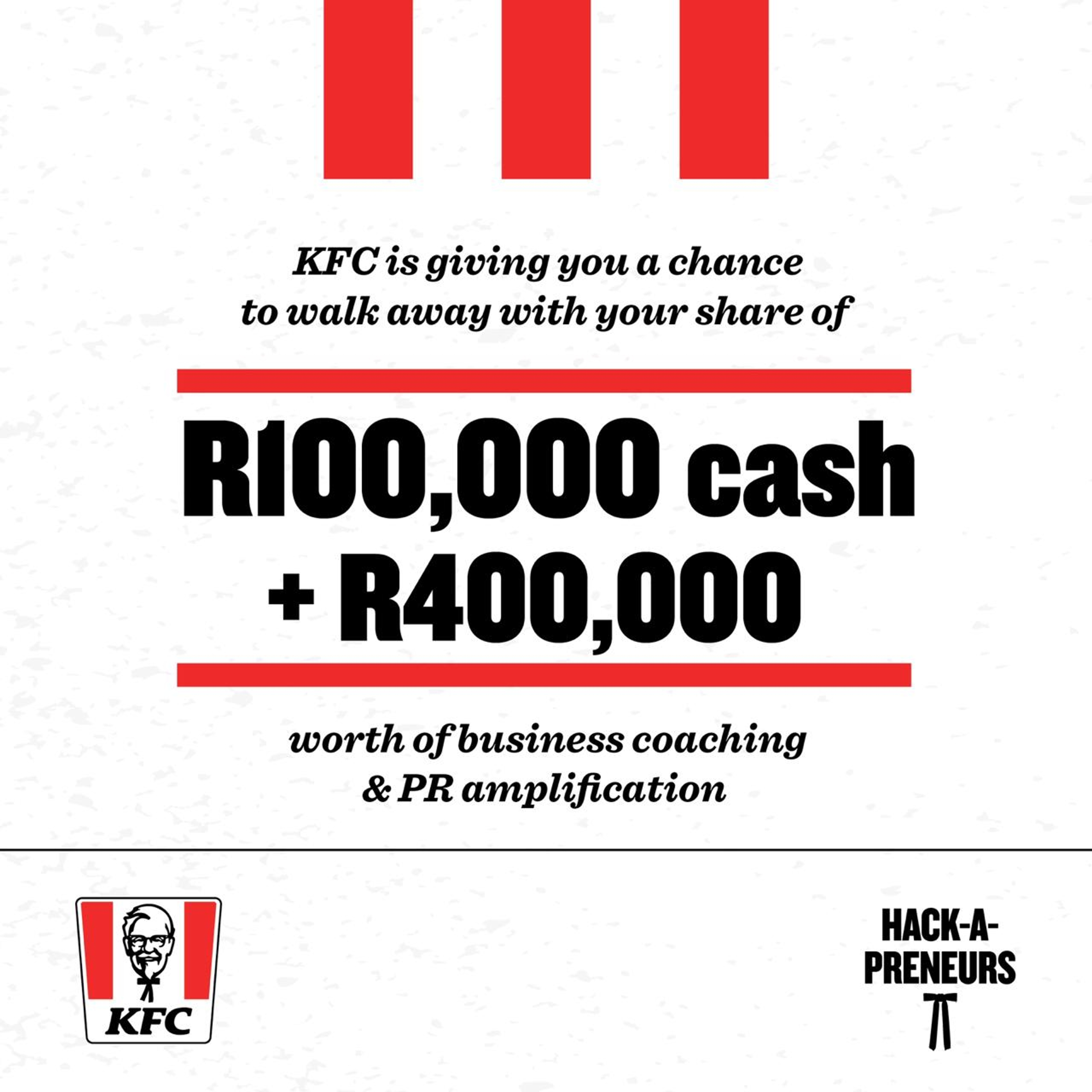 KFC CELEBRATES THE SPIRIT OF YOUNG ENTREPRENEURS WITH HALF-A-MILLION RANDS OF BUSINESS SUPPORT