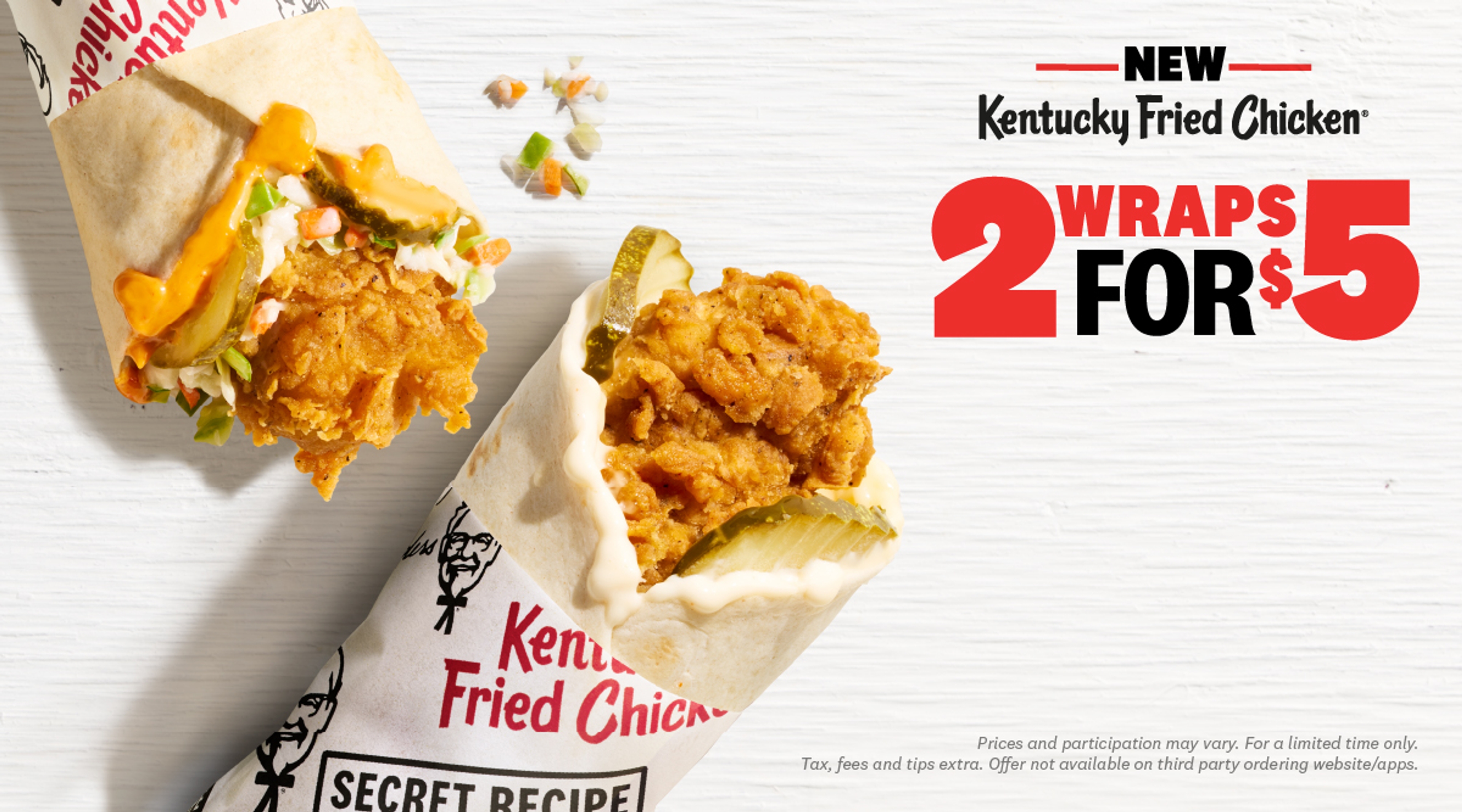 KFC® Takes New Kentucky Fried Chicken Wraps Nationwide