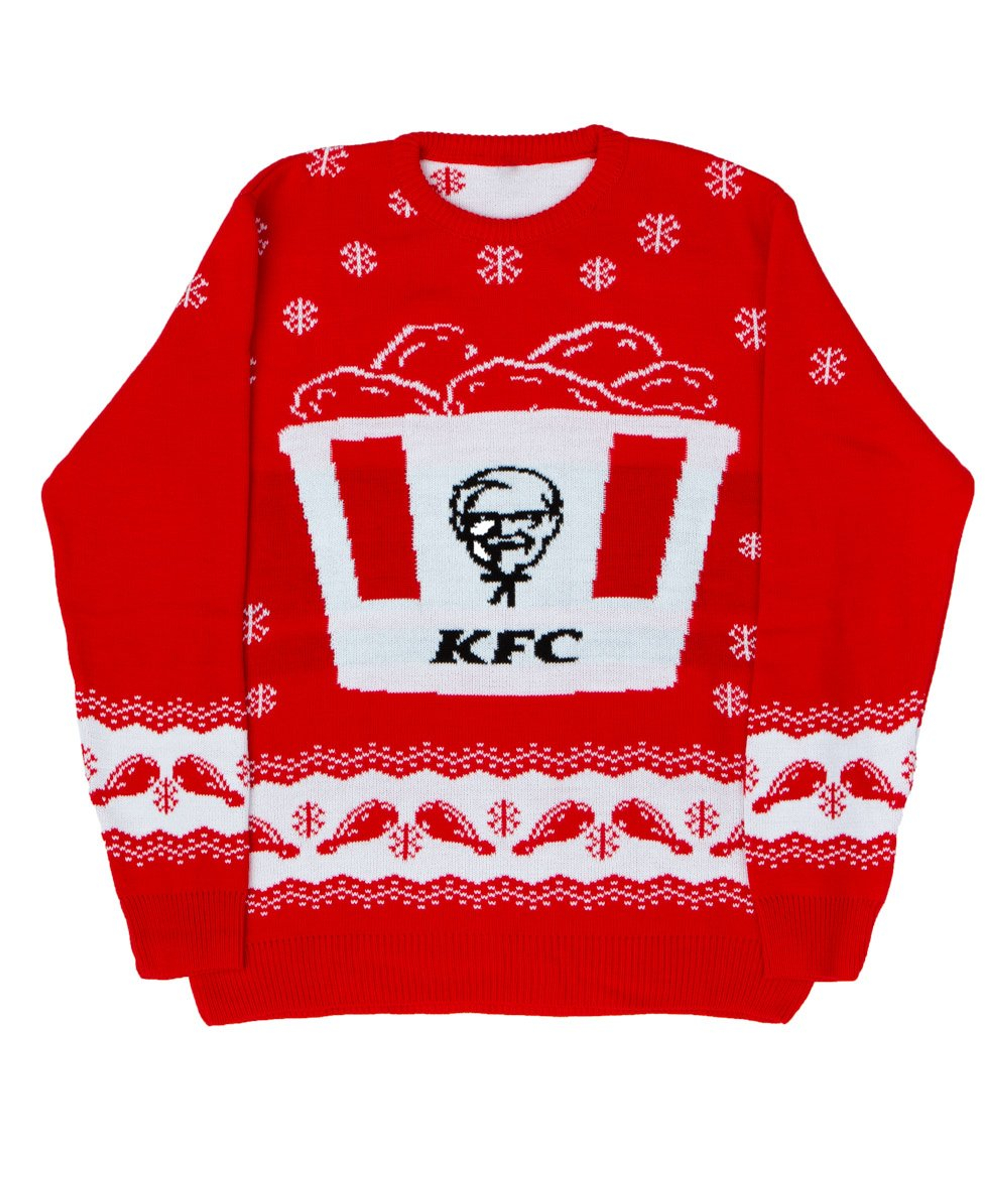 Dashing Through the Snow in KFC Head to Toe