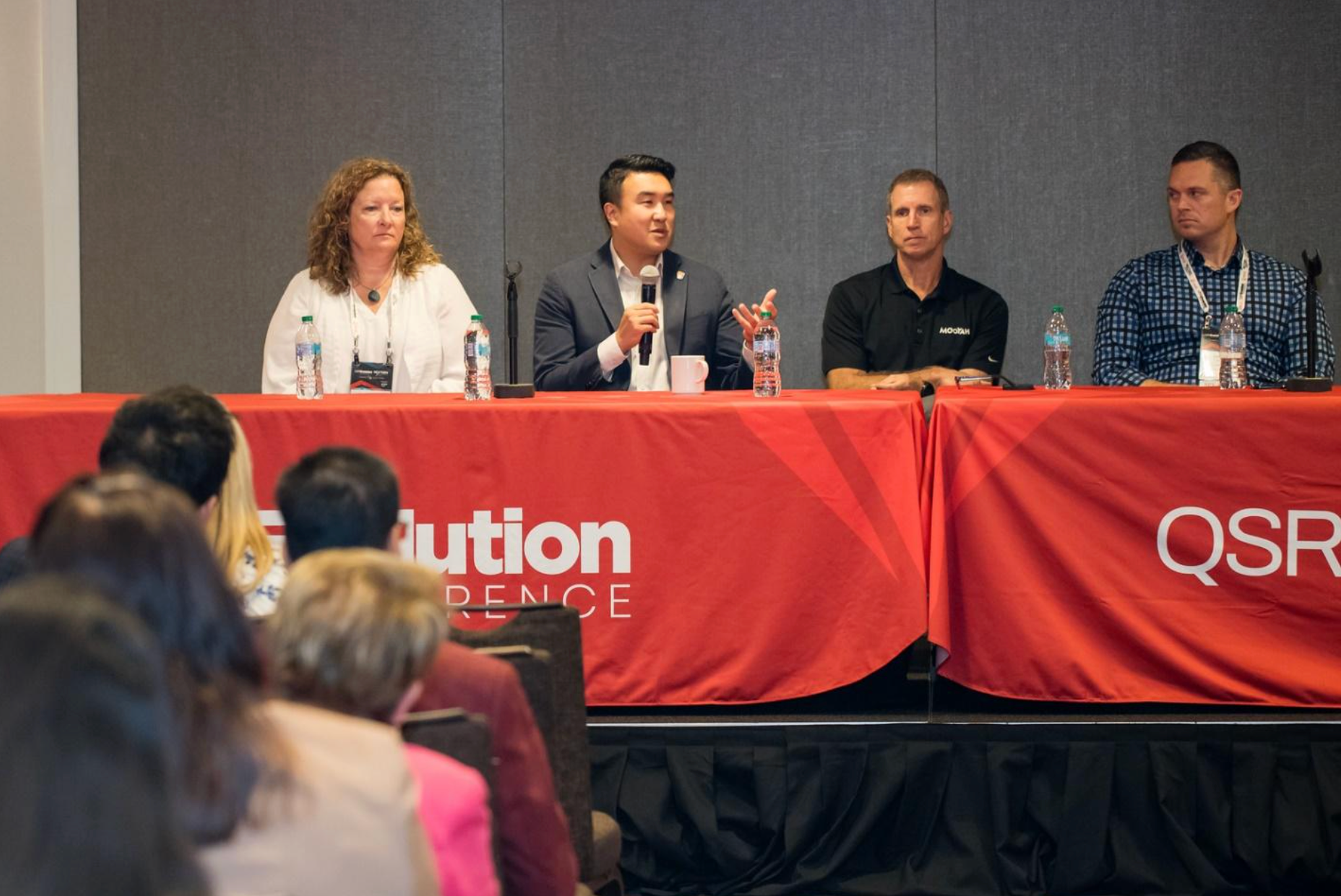 Global Director of Operations, Engineering & Innovation, Peter Hong, speaks on a panel about Drive-Thru Innovation.