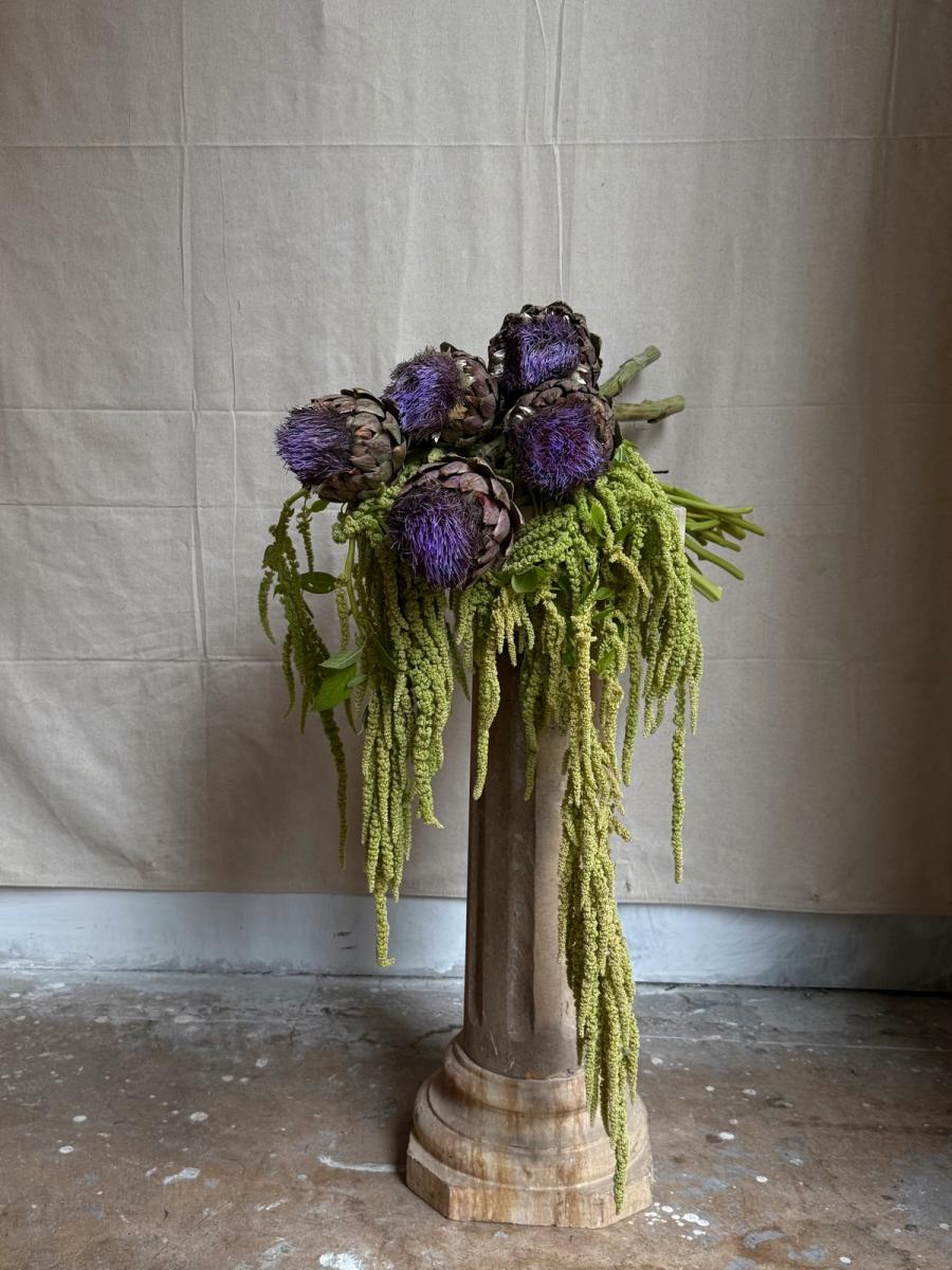 Product image in gallery for Flowering Artichoke with Amaranthus | Item 1